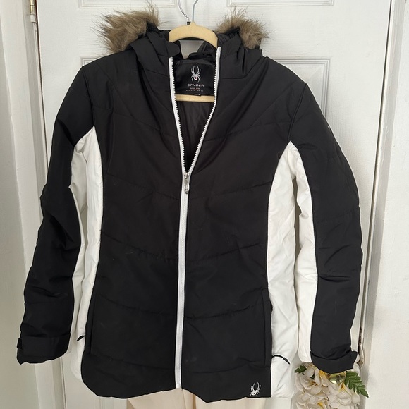 Spyder Jackets & Blazers - Women’s Spyder Faux Fur Hooded Zip Up Winter Jacket